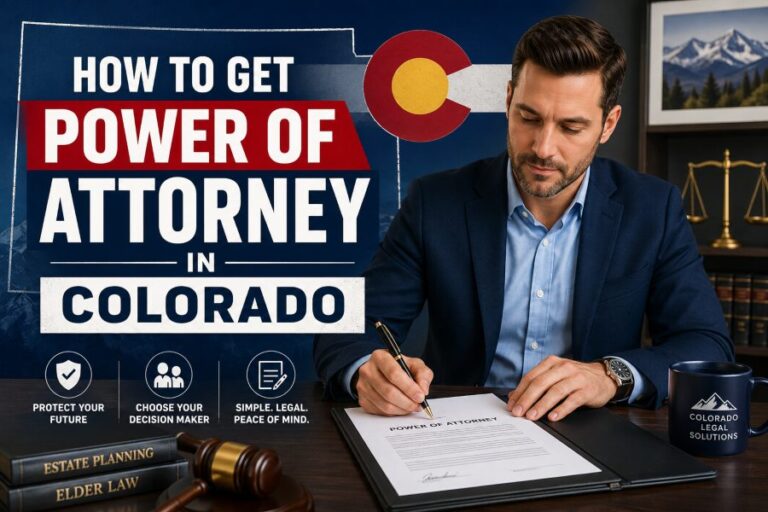 How To Get Power Of Attorney In Colorado Correctly